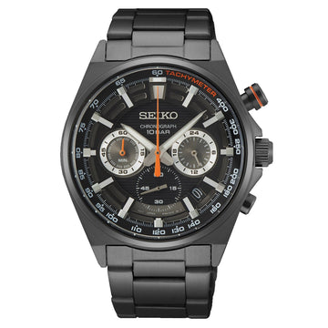 Seiko Men's Core Black Dial Watch by Balec Group